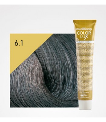 Vopsea profesionala pentru par blond cenusiu inchis Color Lux 6.1 - 100 ml