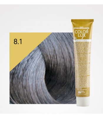 Vopsea profesionala pentru par blond cenusiu deschis Color Lux 8.1 - 100 ml