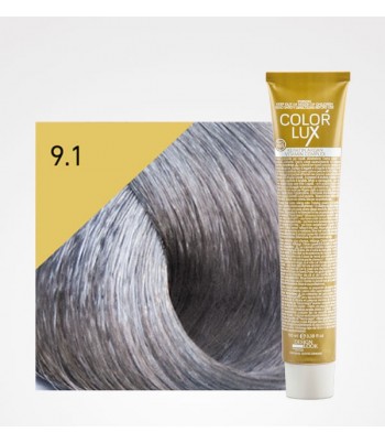 Vopsea profesionala pentru par blond cenusiu foarte deschis Color Lux 9.1 - 100 ml