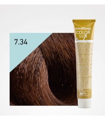 Vopsea profesionala pentru par blond auriu aramiu Color Lux 7.34 - 100 ml