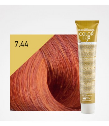 Vopsea profesionala pentru par blond aramiu intens Color Lux 7.44 - 100 ml