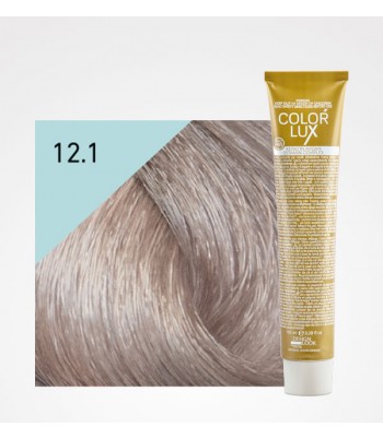 Vopsea profesionala pentru par blond cenusiu extra platinat super deschis Color Lux 12.1 - 100 ml